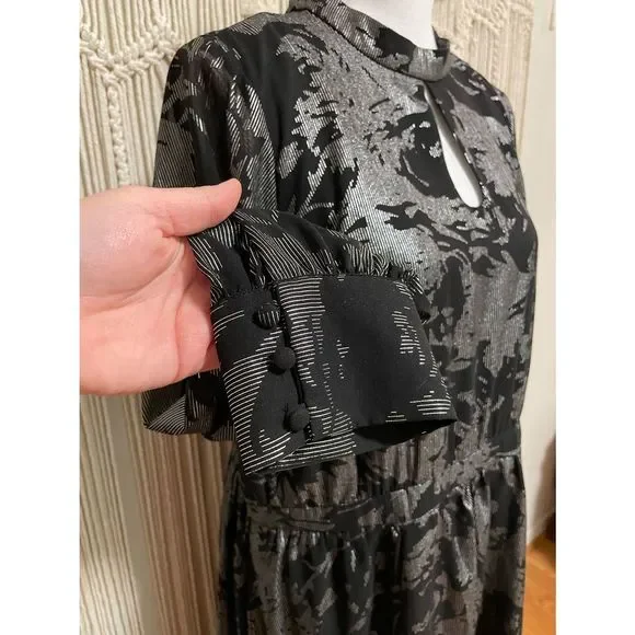 NWOT ModCloth More to Adore Metallic Midi Dress Size 1X - Picture 5 of 13